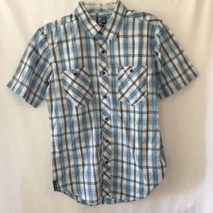 COPY - Billabong Mens Short Sleeve Plaid Button Shirt S